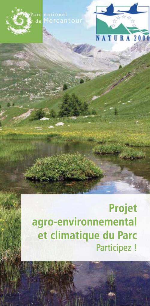 Plaquette Projet Agro-Environnemental et Climatique du Parc