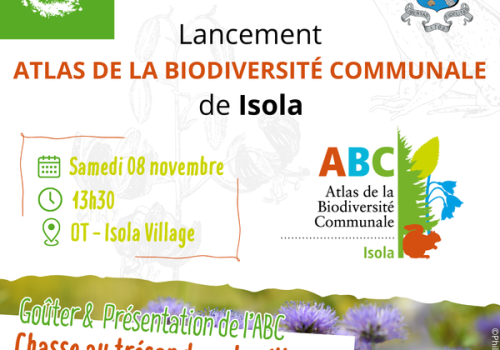 Lancement de l’Atlas de la Biodiversité Communale d’Isola !_Isola - Lancement de l’Atlas de la Biodiversité Communale d’Isola !_Isola