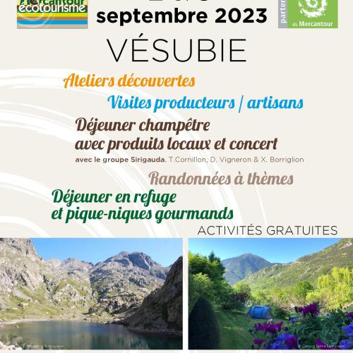 Affiche week-end Ecotourisme en Vésubie 2023
