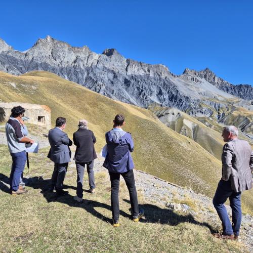 Visite du Parc national du Mercantour avec le préfet des Alpes-Maritimes © A. Turpaud / PnM