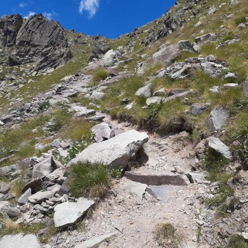 Travaux sentier en Roya : Diable © J. Chaudet / PnM
