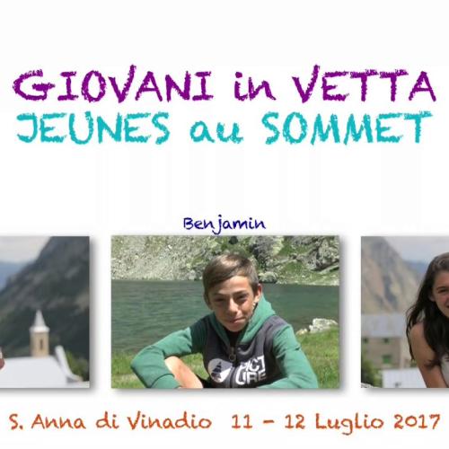 Jeunes au Sommet/Giovani in Vetta, Saint'Anna di Vinadio (IT) en juillet 2017