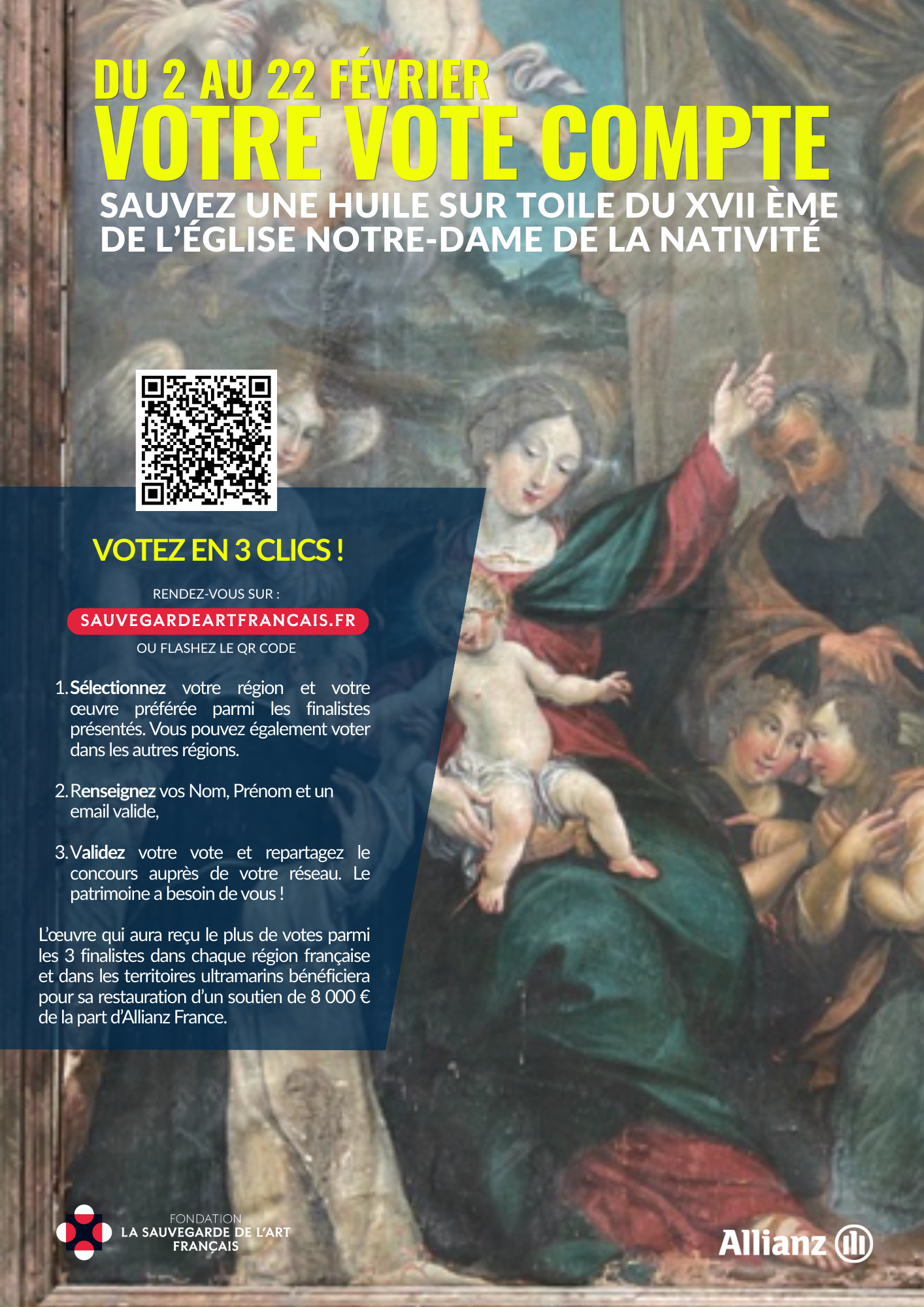 Soutenons la restauration d’un tableau exceptionnel de l’église d’Entraunes !