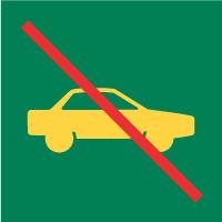Pictogramme : véhicule interdit
