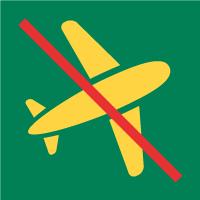 Pictogramme : survol aéronef interdit