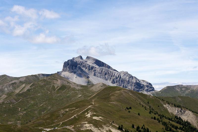 La Grande Séolane (2909 m) depuis le sommet de Rochegrand (2409 m)