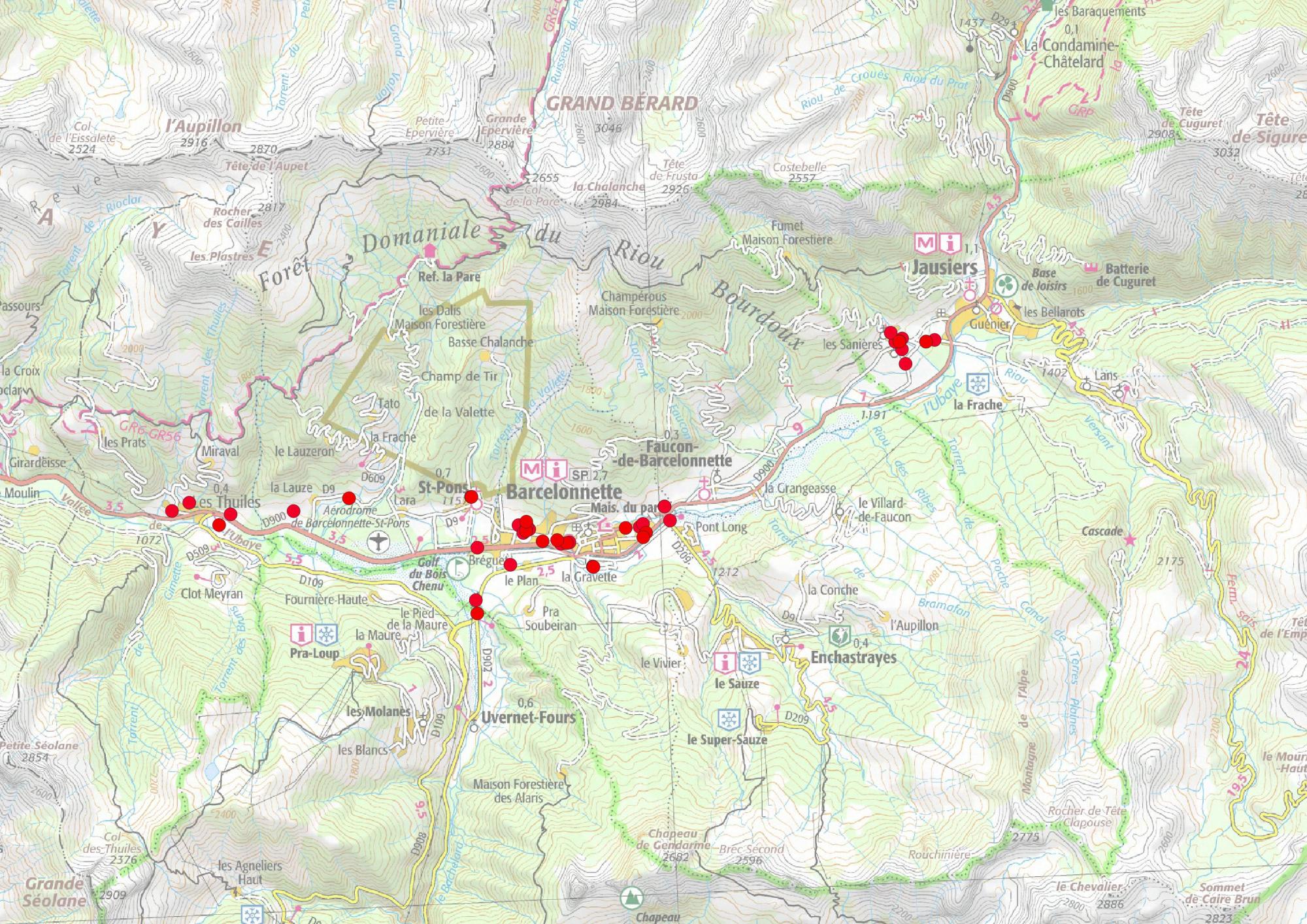 Répartition du hérisson en Ubaye après 2019