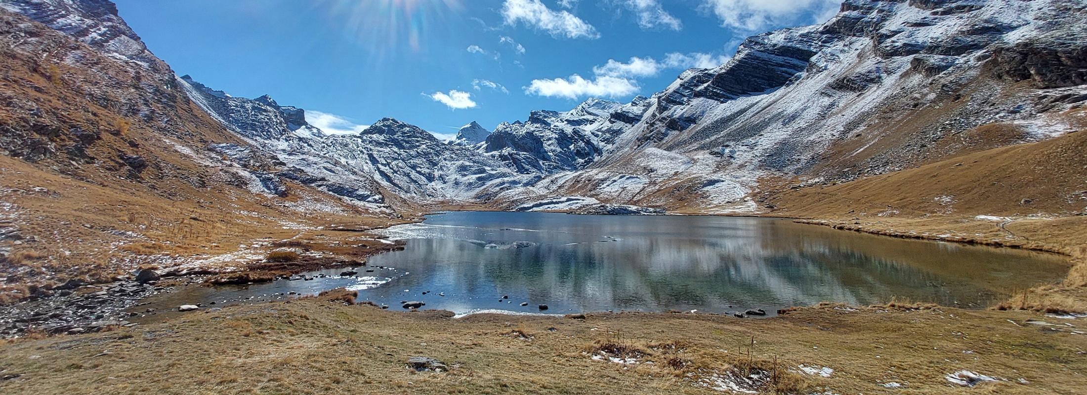 Premières neiges automnales au Lauzanier © L. Martin-Dhermont / PnM