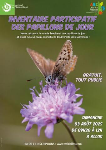Inventaire participatif des papillons de jour_Allos - Inventaire participatif des papillons de jour_Allos