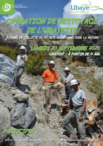 Opération de nettoyage de l'Ubayette_Val d'Oronaye
