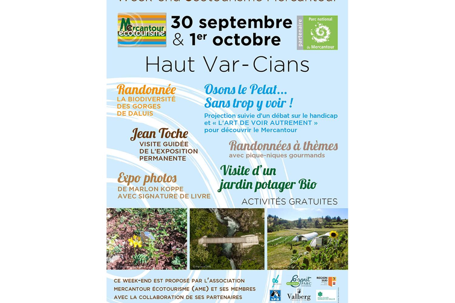 Programme week-end Mercantour Ecotourisme HVC 2023