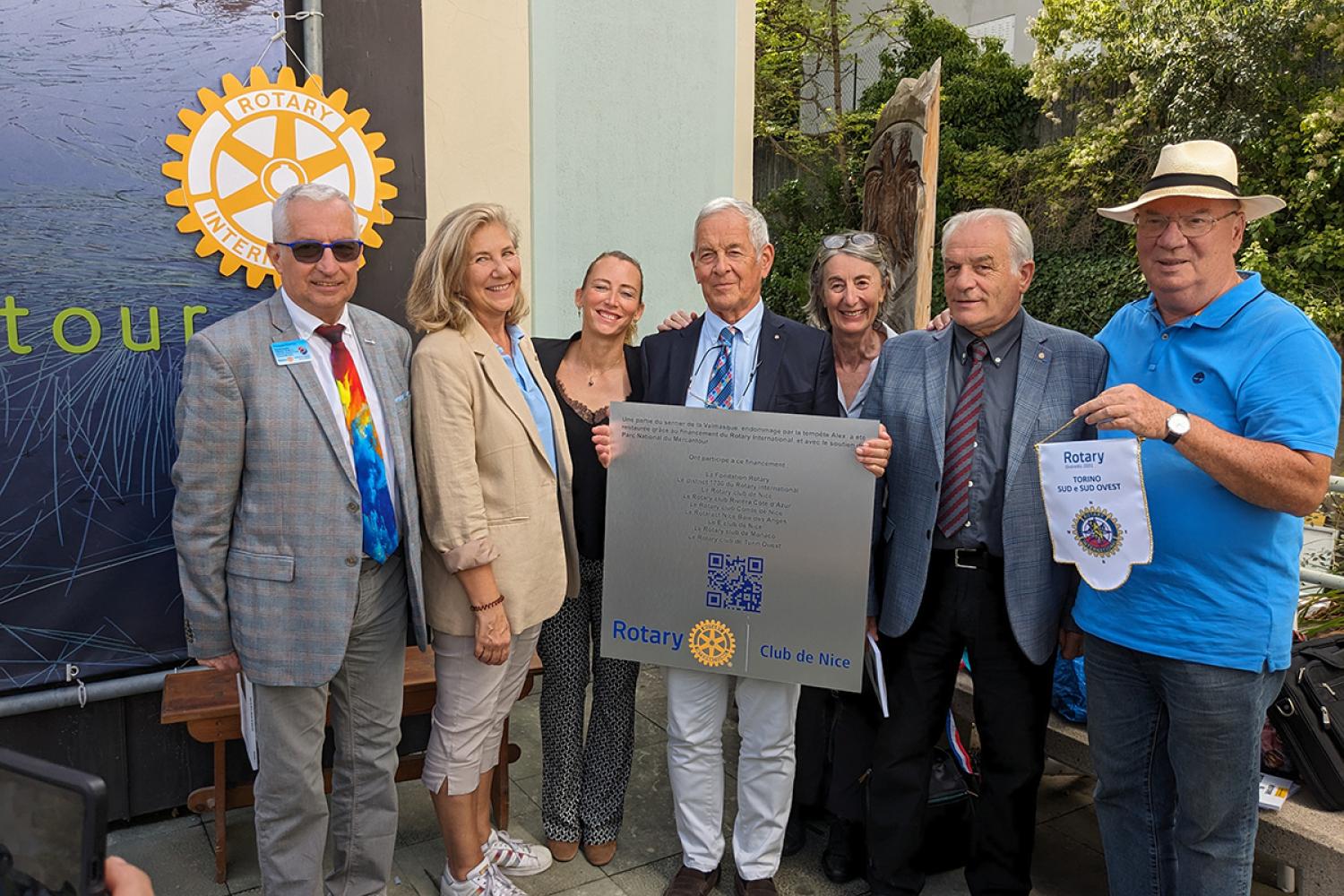 Inauguration à Tende avec le Rotary © C. Brunet / PnM