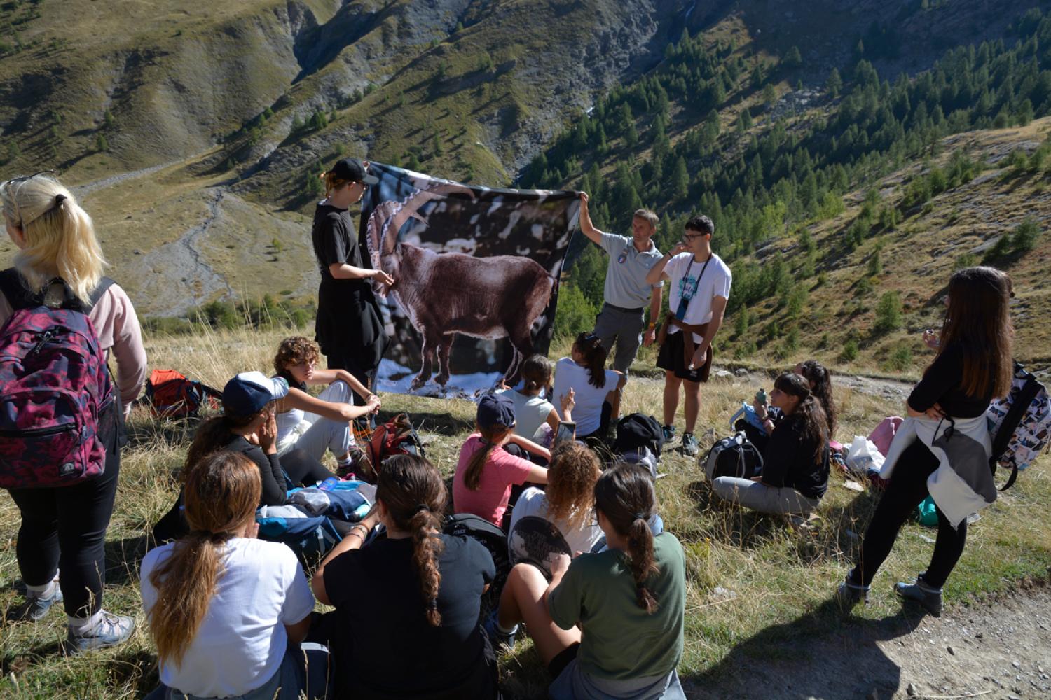 Découverte du Parc pour des lycéens italiens © E. Leick