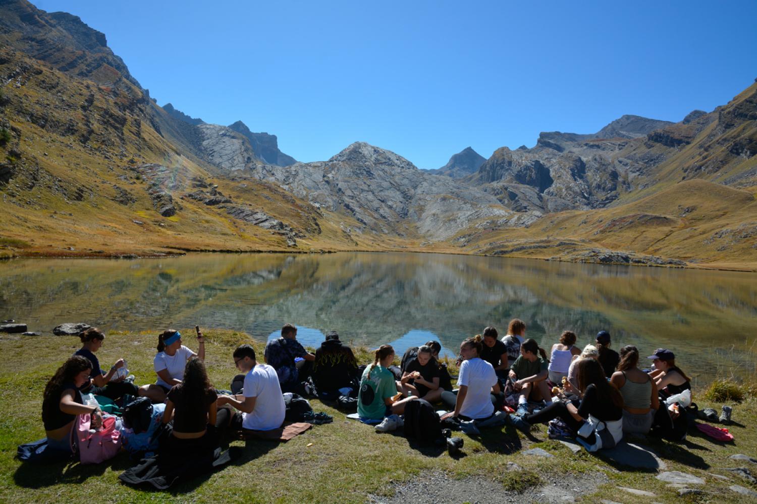 Découverte du Parc pour des lycéens italiens © F. Breton / PnM