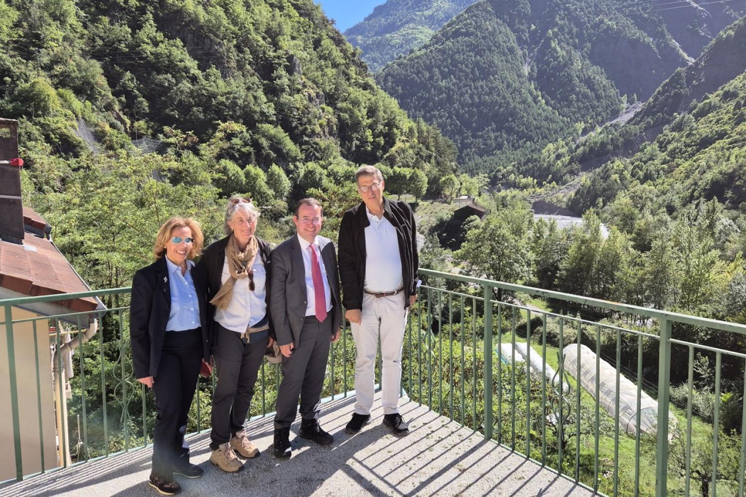 Visite du Parc national du Mercantour avec le préfet des Alpes-Maritimes © A. Turpaud / PnM