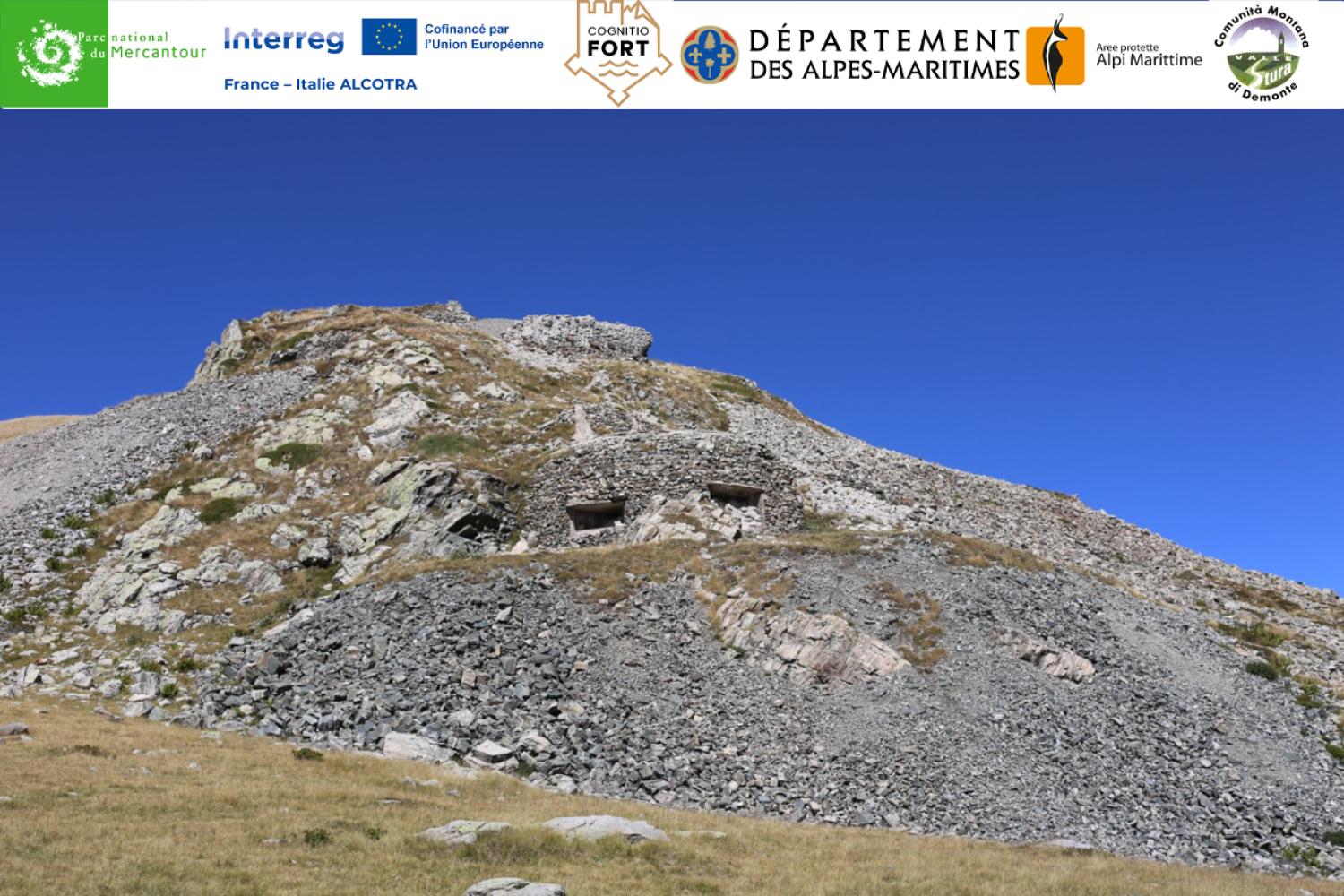 Col du Sabion : vue de l'unique bloc construit de l'opera 269 A de type 7000 © I. Lhommedet / PnM