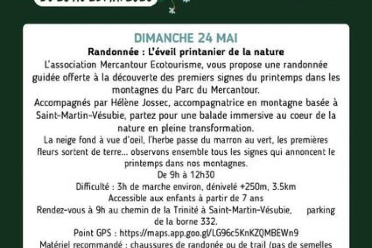 Randonnée thématique : L’éveil printanier_Saint-Martin-Vésubie